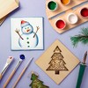 Bright Creations 36 Pack 5x5 Wooden Squares for Crafts, Unfinished Wood Tiles for DIY Cutouts - 2 of 4