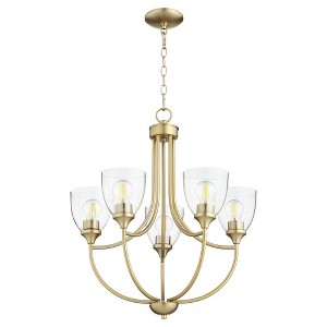 Quorum Lighting Enclave 5-Light Aged Brass Chandelier - 1 of 1