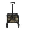 Folding Steel Wagon Carts With Adjustable Handle And All Terrain Wheels,Outdoor Utility Wagon For Camping Shopping Sports Fishing -The Pop Home - 2 of 4