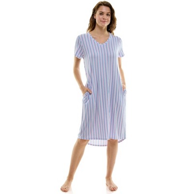 Jaclyn Intimates Junior Woman's Lush Luxe Short Sleeve Sleepshirt