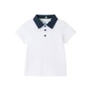 Andy & Evan  Infant White Polo & Seersucker Limes Short Set - 3 of 4