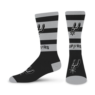 NBA San Antonio Spurs Rugby Double Big Crew Socks - Large