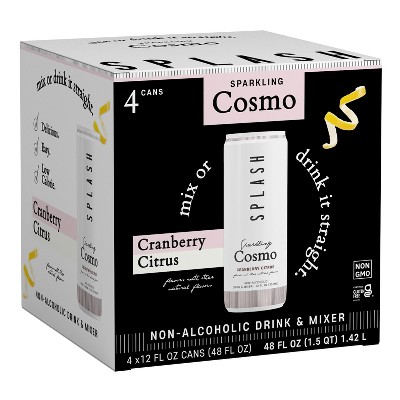 SPLASH Mixers Sparkling Cosmo - 4-pack, 12 oz cans