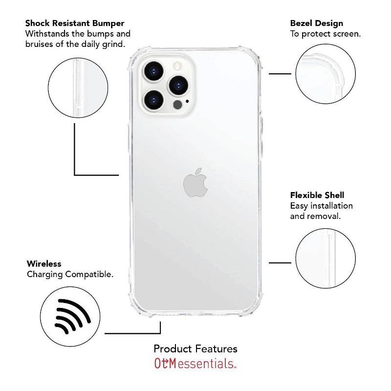 NCAA Oregon Ducks Clear Tough Edge Phone Case - iPhone 12 Pro Max, 4 of 5
