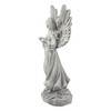 Northlight 13" Weathered Gray Serene Angel with Dove Outdoor Garden Statue - 4 of 4