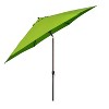 11' x 11' Aluminum Market Polyester Umbrella with Crank Lift Lime Green - Astella: Outdoor, Hexagonal, Bronze Finish - 2 of 4