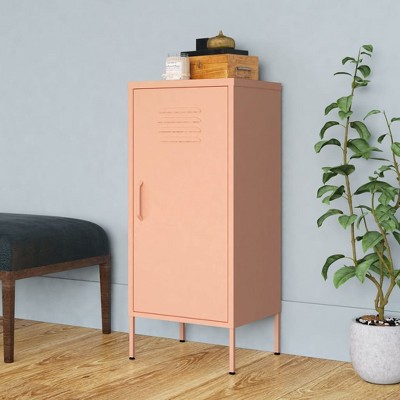 VidaXL Storage Cabinet Pink 16.7"x13.8"x40" Steel