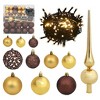 vidaXL Christmas Ball Set - Gold and Bronze, 120 Pieces - 2 of 4