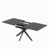 XIYUYE Dining Table for 6 Rectangular Extendable Dining Table Modern Table and X shape Legs - 3 of 4