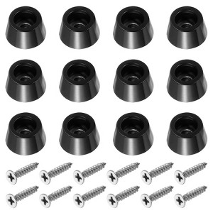 Unique Bargains Rubber Non-Slip Shock Absorption Durable Furniture Pads 12 Pcs - 1 of 4