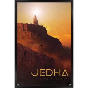 Trends International Star Wars: Jedha - Visit Jedha by Russell Walks 23 Framed Wall Poster Prints - 1 of 4