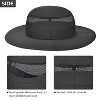 Solaris Mens Packable Bucket Hat, Outdoor UV Sun Protection Water Repellent Floppy Hats - 4 of 4