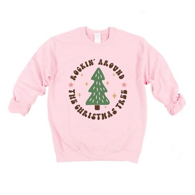 Simply Sage Market Women's Graphic Sweatshirt Retro Rockin' Around Tree