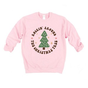 Simply Sage Market Women's Graphic Sweatshirt Retro Rockin' Around Tree - 1 of 4