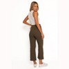 Petal and Pup Georgette High Waisted Straight Leg Pants - Olive XL - 3 of 4