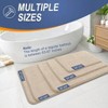 Thick Foam Bath Mat, 30x20, Absorbent, Quick Dry, Non - Slip, Machine Washable, Beige Rug for Bathroom, Tub Shower - 4 of 4