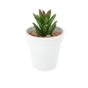 Unique Bargains Artificial Plants Plastic Green 2.76"x2.76"x3.54" 1 Pcs - 1 of 4