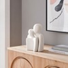 Danya B. Hans Cream Abstract Nesting Two Piece Couple Decorative Accent Matte Ceramic Sculpture Figure Set - 3 of 4