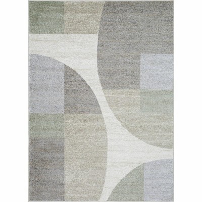 Hauteloom Trini Taupe Geometric Area Rug