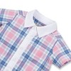 Hope & Henry Layette  Cotton Baby Boy Woven Romper with Collar and Button Front - 2 of 4