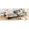 NicBex Full XL Over Queen Bunk Bed with Guardrail and Drawers,Twin Loft Bed with Ladder and Converts to 2 Twin Single Beds,Bunk Beds for Bedroom - 4 of 4