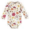 Hudson Baby Infant Girl Cotton Long-Sleeve Bodysuits, Hello Fall - 4 of 4