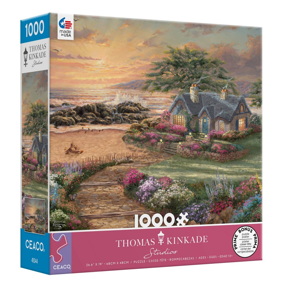 Photos - Jigsaw Puzzle / Mosaic Ceaco Thomas Kinkade: Seaside Cottage Jigsaw Puzzle - 1000pc 