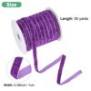 Unique Bargains Metallic Velvet Flexible Ribbon for Crafts 3/8 Inch x 50 Yards 1 Pc - 3 of 4
