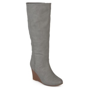 Journee Collection Womens Langly Wedge Knee High Boots - 1 of 4