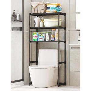 Over Toilet Storage, 3-Tier Over-The-Toilet Storage Rack Sturdy Waterproof Bathroom Organizer Easy Assembly Toilet Shelf Rack - 1 of 4
