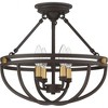 Quoizel Lighting Sergeant 4 - Light Semi-Flush Mount in  Western Bronze - 2 of 4