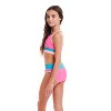 Andy & Evan  Kids  Pink Ribbed Colorblock Two-Piece Swimsuit - 2 of 4