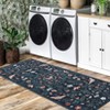 Floral Botanical Washable Rug for Living Room Soft Vintage Insect Butterfly Rugs Low Pile Carpet for Bedroom Dining Nursery Rug - 2 of 4