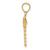 Black Bow Jewelry 14k Yellow Gold Caduceus Symbol Pendant - 2 of 4