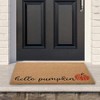 Northlight Natural Coir "Hello Pumpkin" Autumn Harvest Doormat 18" x 30" - image 2 of 4