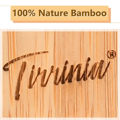 Tirrinia 17" x 12.6" Brown Bamboo Folding Portable Wine Picnic Table
