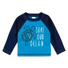 Gerber Baby & Toddler Boys' Two-Piece Swim Trunks and Long Sleeve Rash Guard Set - 3 of 4