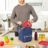 OPUX Insulated Lunch Box Boys Girls Kids Teens, Leakproof Cooler Bag Women Men Adults, Backpack Shape Tote, Back to School Gift - 3 of 4