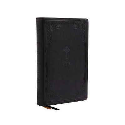 Nrsv, Catholic Bible, Gift Edition, Leathersoft, Black, Comfort Print - by  Catholic Bible Press (Leather Bound)