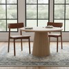 Pierre Walnut Dining Chairs (Set of 2) – Sculptural Mid-Century Modern Solid Wood Chairs in Rich Walnut - 3 of 4
