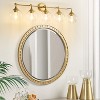 POWLIG 38.9-in 5-Light Gold Modern Dimmable Bathroom Vanity Light with Clear Glass Shade - 4 of 4