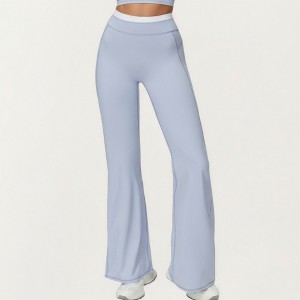 Anna-Kaci Active Women's High Waist Flare Leg Active Pants with Wide Supportive Waistband and Smooth Streamlined Silhouette - 1 of 4