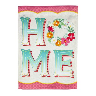 Welcome Home Garden Suede Flag