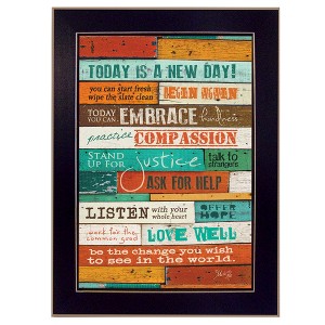 A New Day By Marla Rae, Printed Wall Art, Ready To Hang Framed Poster, Black Frame - 1 of 4