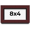 PosterPalooza | Panoramic Shadow Box 1.5" Depth Brown Picture Frame - UV Acrylic, Backing, Hanging Hardware - 2 of 4