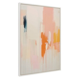 Kate & Laurel All Things Decor 31.5"x41.5" Sylvie Fiesta Abstract Framed Canvas by Amy Lighthall White - 1 of 4