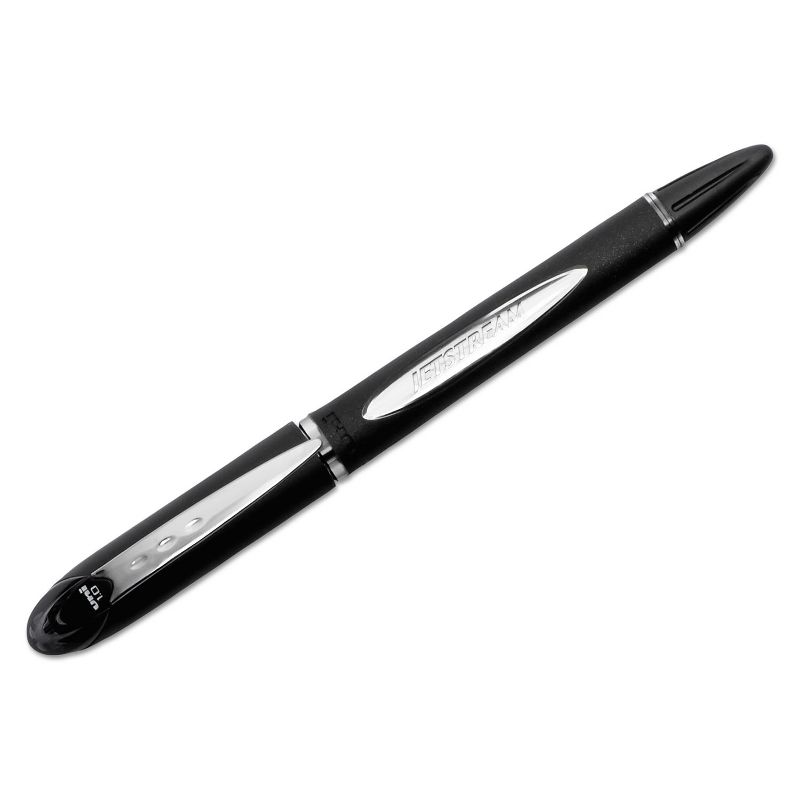 uni-ball Jetstream Stick Ballpoint Pen Bold 1mm Black Ink Black Barrel 33921, 1 of 4