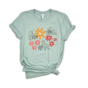 Simply Sage Market Women's Daisies and Ruscus Short Sleeve Graphic Tee - 1 of 3
