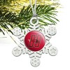 University of Hartford Primary Logo Metal Snowflake Christmas Tree Holiday Ornament - 2 of 3