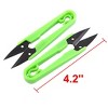 Unique Bargains Sewing Tool Tailor U-Shaped Craft Scissor Green 2 Pcs - image 2 of 3